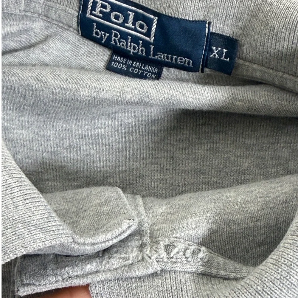 Polo Ralph Lauren Men's XL Heather Gray Cotton Interlock Short Sleeve Polo Shirt